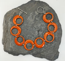 Charger l'image dans la galerie, Bracelet orange émaillé