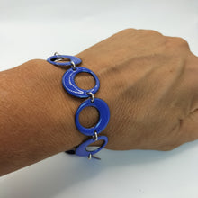 Charger l'image dans la galerie, Bracelet émaillé bleu électrique