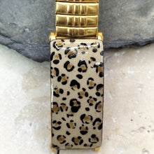 Charger l'image dans la galerie, Bracelet élastique SANDRO acier inoxydable doré -création artisanale -émail
