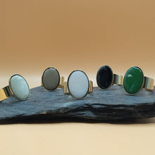 Charger l&#39;image dans la galerie, Bague JULIA plaqué-or, ovale
