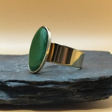 Charger l&#39;image dans la galerie, Bague JULIA plaqué-or, ovale
