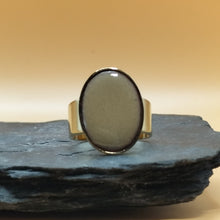 Charger l&#39;image dans la galerie, Bague JULIA plaqué-or, ovale

