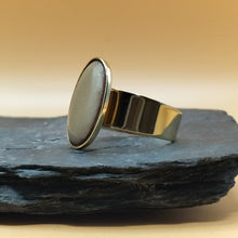 Charger l&#39;image dans la galerie, Bague JULIA plaqué-or, ovale
