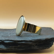 Charger l&#39;image dans la galerie, Bague JULIA plaqué-or, ovale
