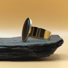 Charger l&#39;image dans la galerie, Bague JULIA plaqué-or, ovale
