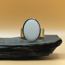 Charger l&#39;image dans la galerie, Bague JULIA plaqué-or, ovale
