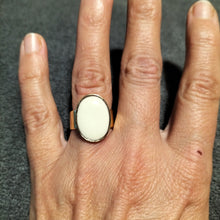 Charger l&#39;image dans la galerie, Bague JULIA plaqué-or, ovale
